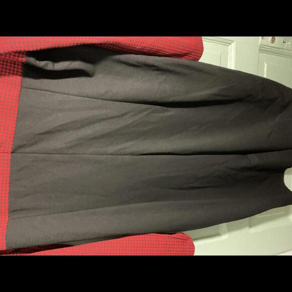 Vintage inspired -Homyee  Red and Black Dress with Peter Pan Collar XL - Picture 8 of 8